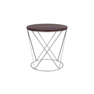 Havanna 24 inch Round hospitality dining wood metal coffee end table